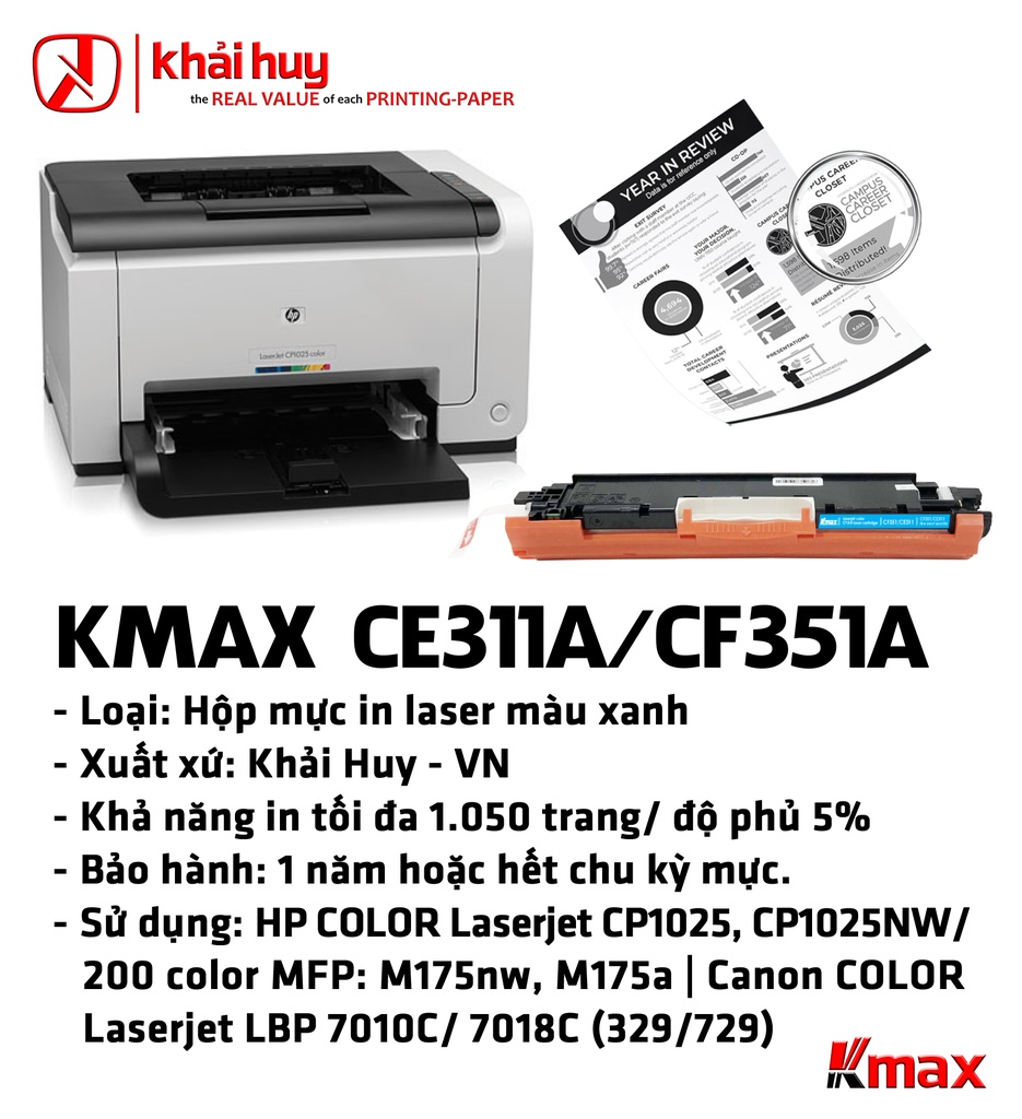 HỘP MỰC IN TONER KMAX CE311A/ CF351A