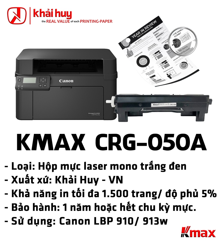HỘP MỰC IN TONER KMAX CRG-050A