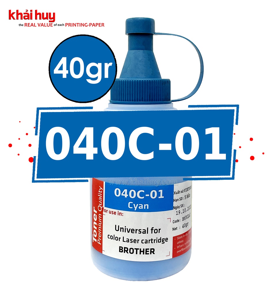 CHAI MỰC NẠP BỘT KHẢI HUY 040C-01