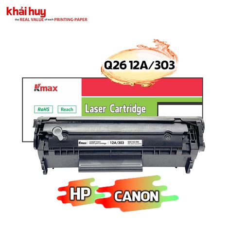 [HMUCLSR155/30] HỘP MỰC IN LASER KMAX Q2612A/ 303