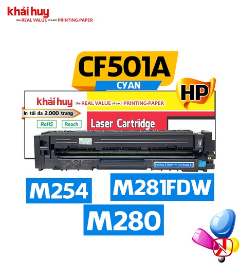 [HMUCLSR155/232] HỘP MỰC IN LASER KHẢI HUY CF501A