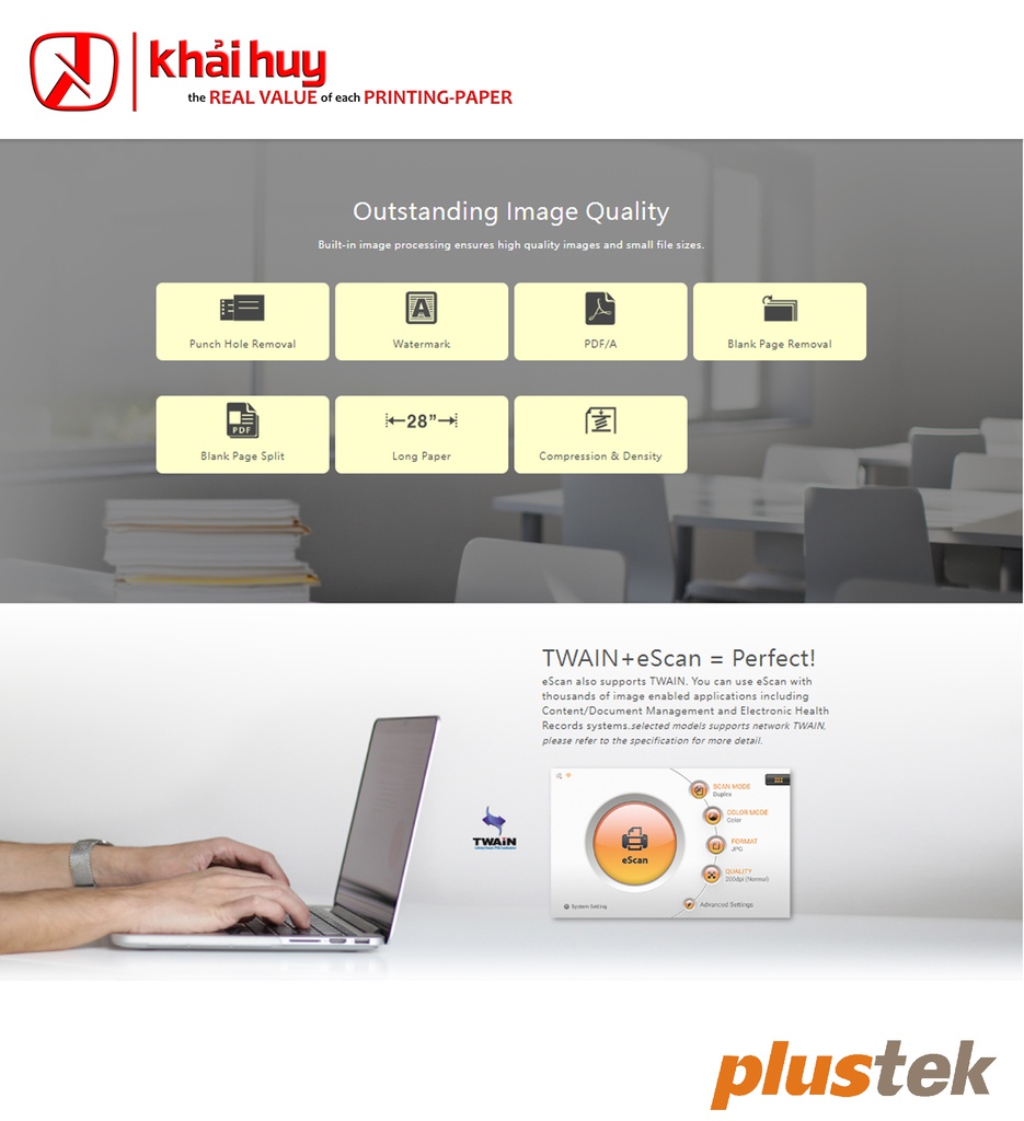 MÁY QUÉT MẠNG PLUSTEK ESCAN A350