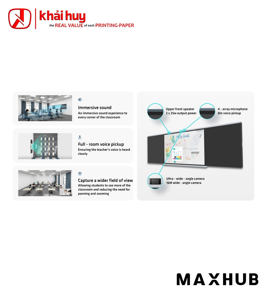 MÀN HÌNH TƯƠNG TÁC GIÁO DỤC MAXHUB B8610