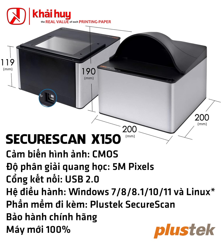 MÁY QUÉT PLUSTEK SECURESCAN X150