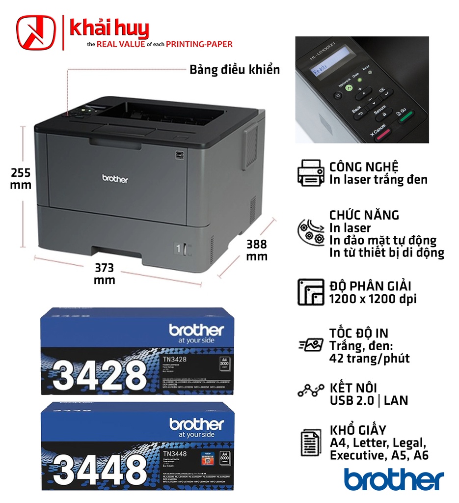 MÁY IN LASER BROTHER HL-5100DN