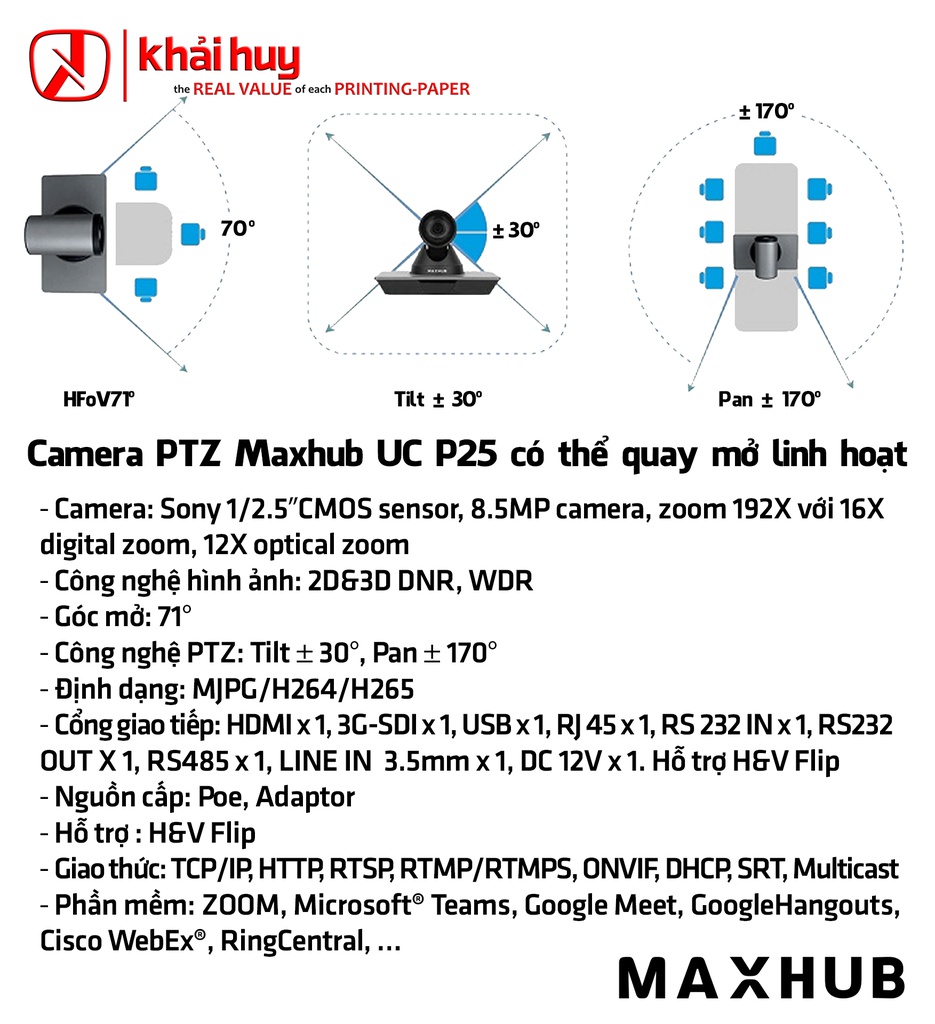 WEBCAM MAXHUB UC P25