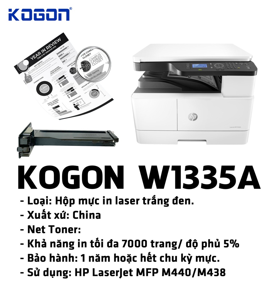 HỘP MỰC IN TONER KOGON W1335A