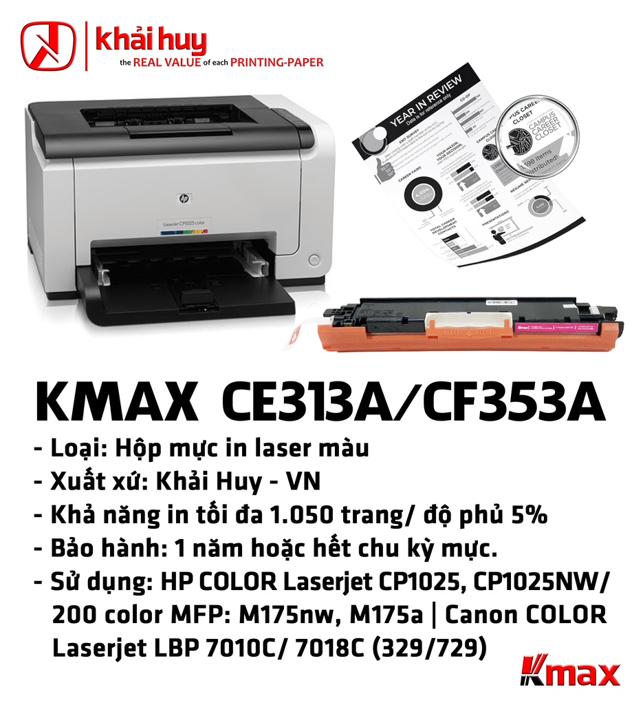 HỘP MỰC IN TONER KMAX CE313A/ CF353A