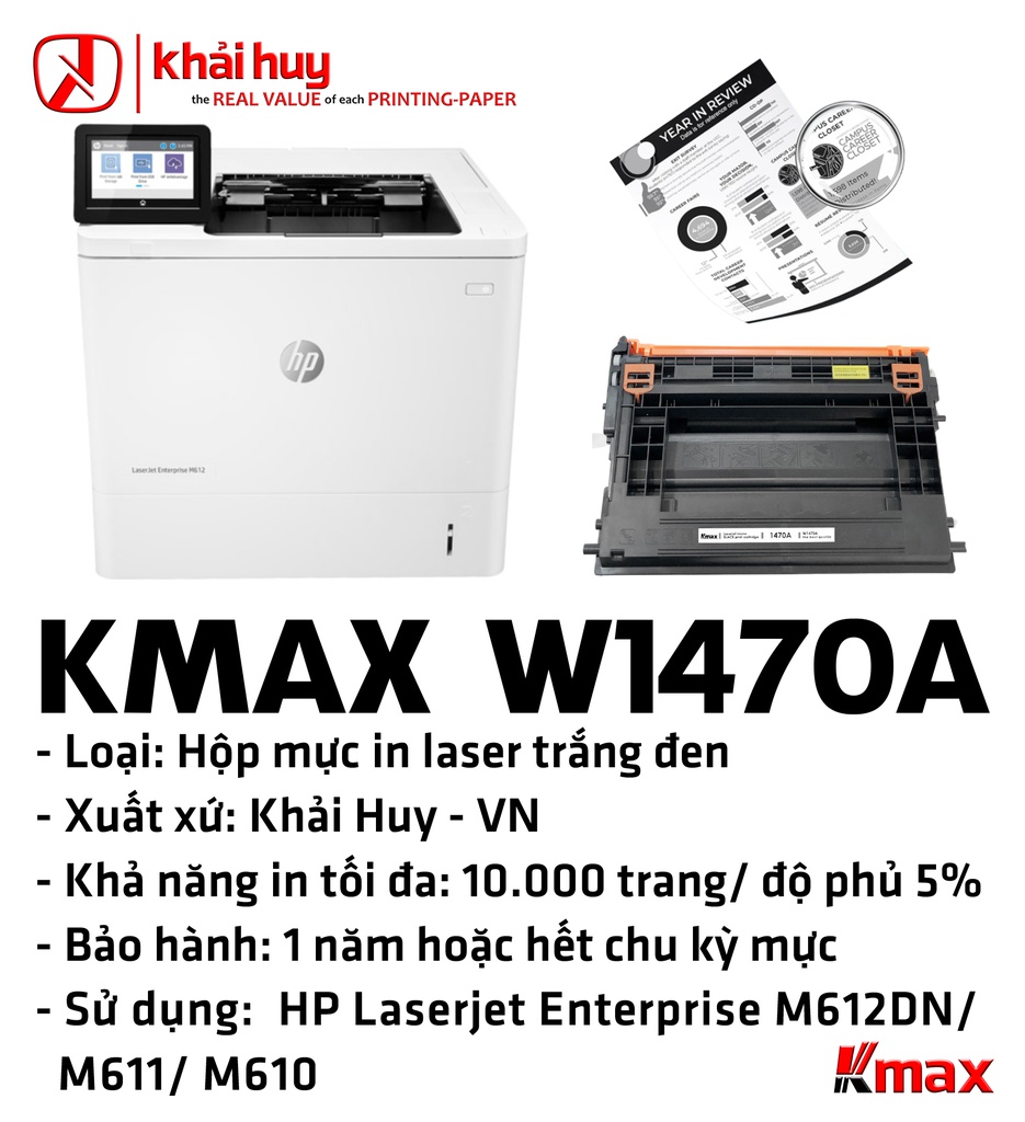 HỘP MỰC IN LASER KMAX W1470A