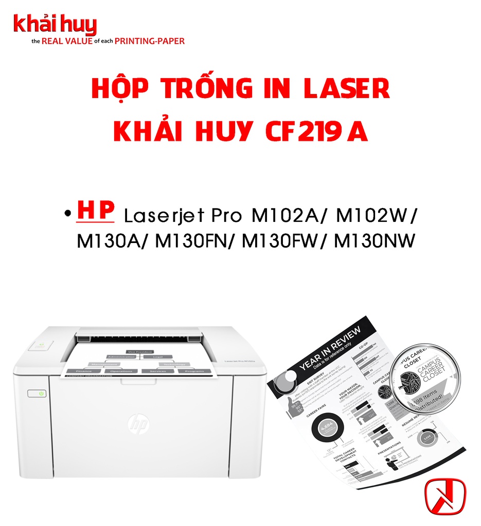 HỘP TRỐNG IN LASER KHẢI HUY CF219A