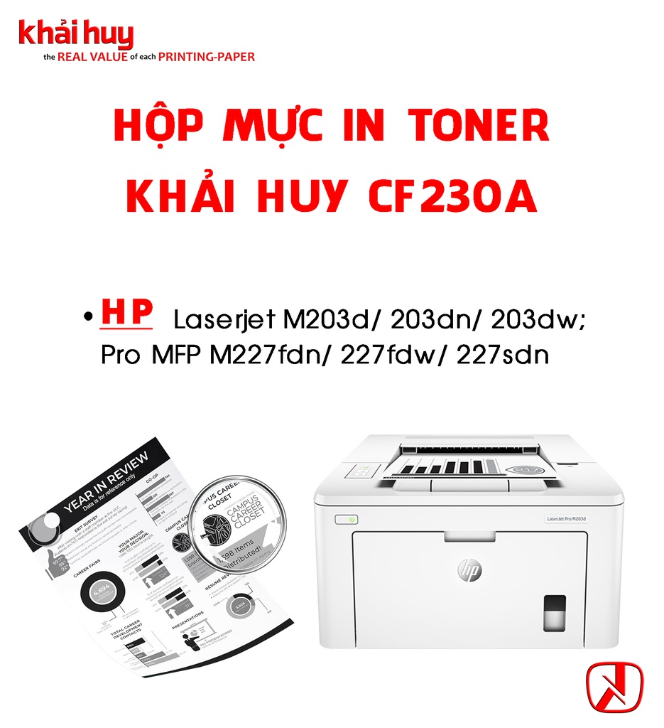 HỘP MỰC IN TONER KHẢI HUY CF230A