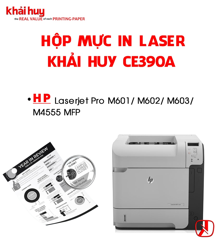 HỘP MỰC IN LASER KHẢI HUY CE390A