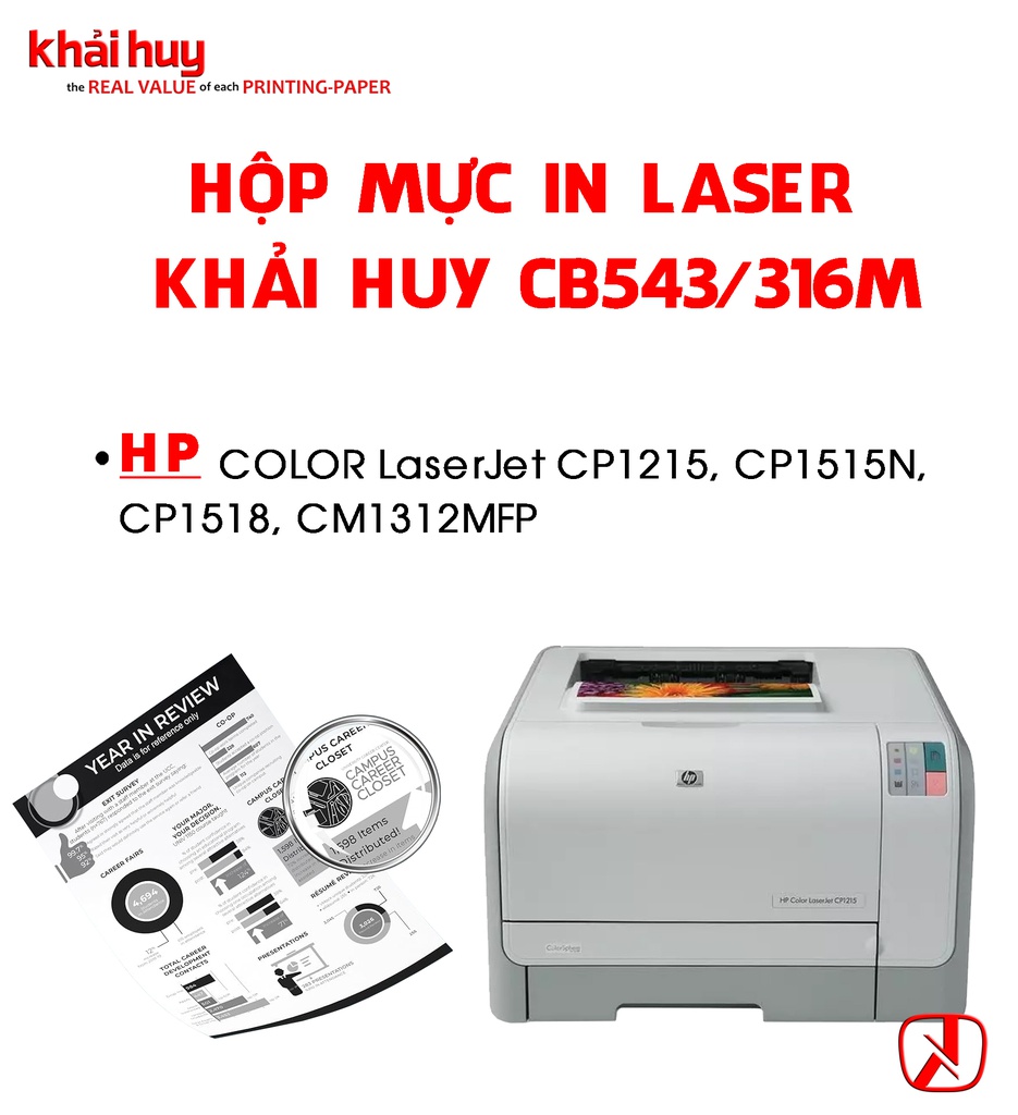 HỘP MỰC IN LASER KHẢI HUY CB543/ 316M