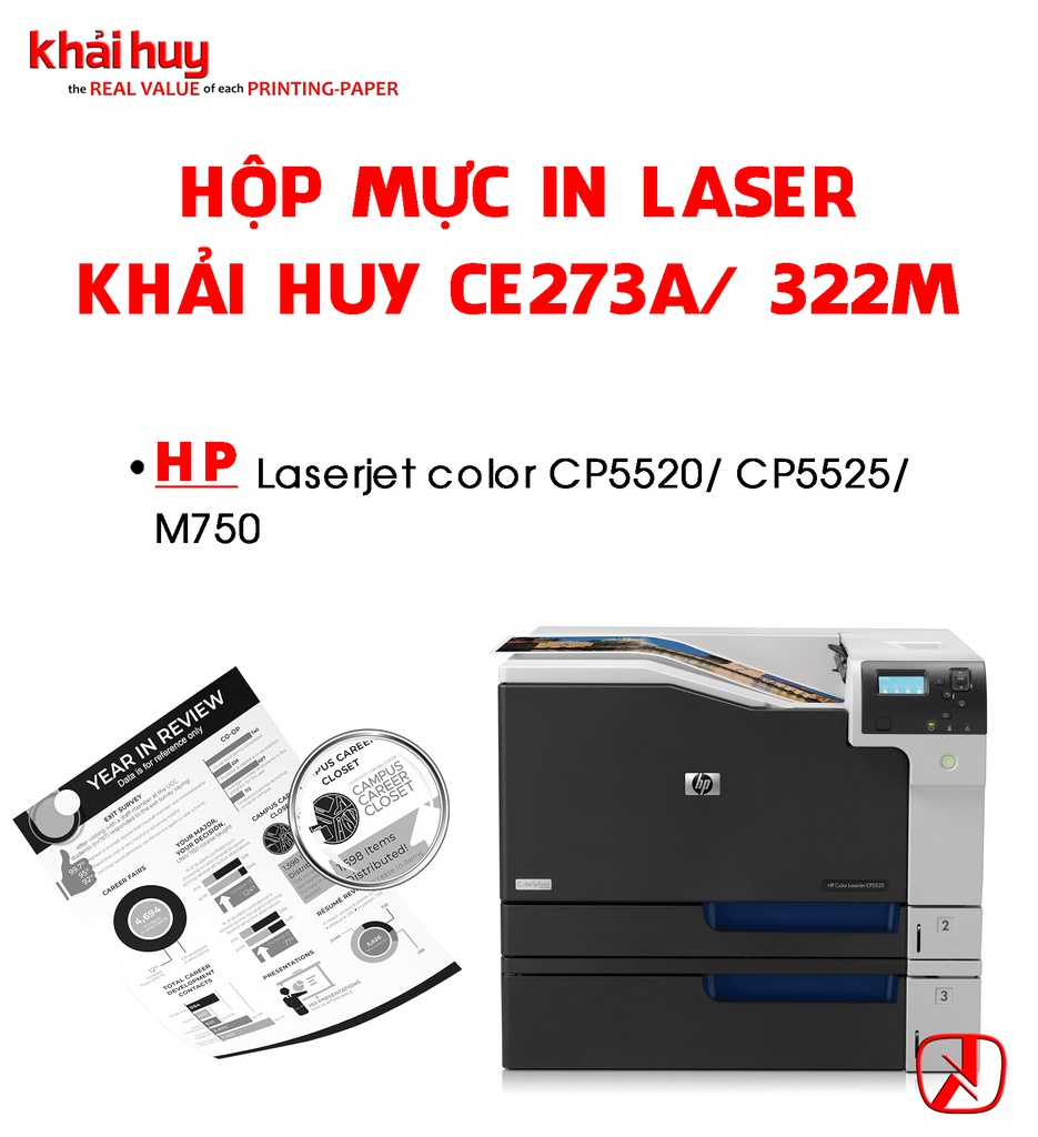 HỘP MỰC IN LASER KHẢI HUY CE273A/ 322M