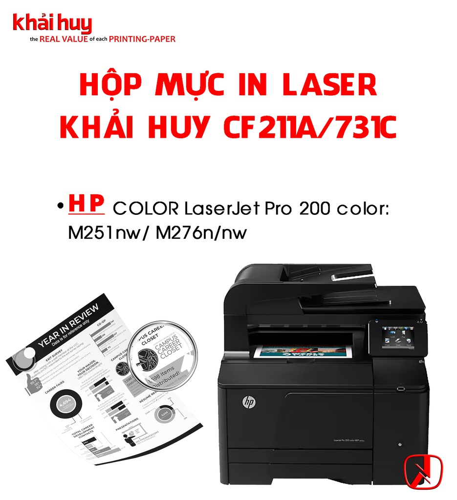 HỘP MỰC IN LASER KHẢI HUY CF211A/ 731C