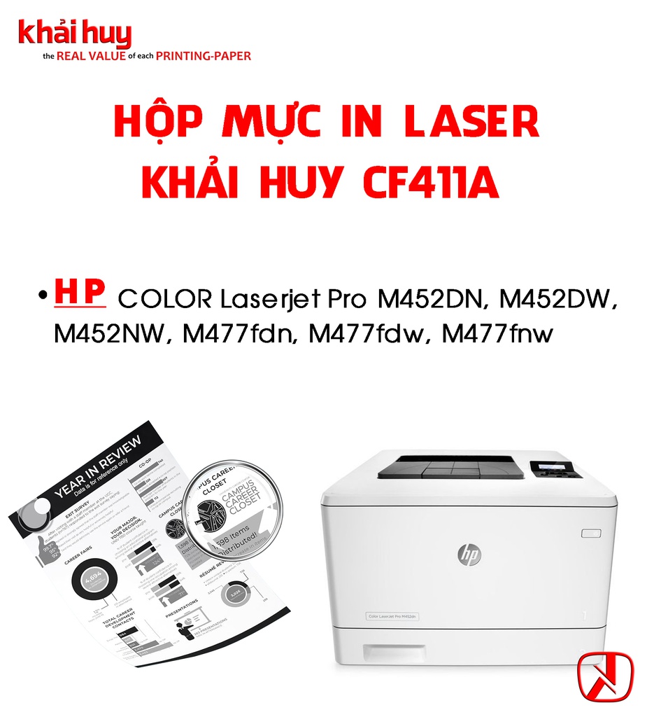 HỘP MỰC IN LASER KHẢI HUY CF411A