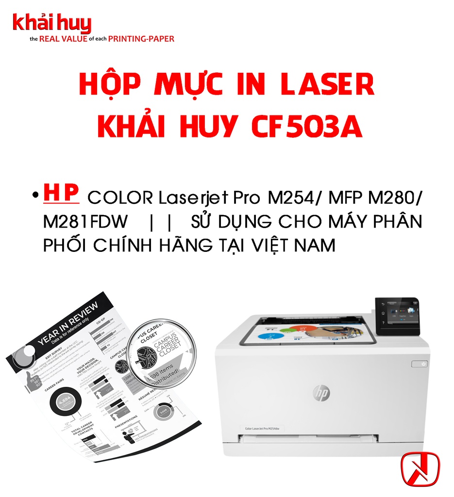 HỘP MỰC IN LASER KHẢI HUY CF503A