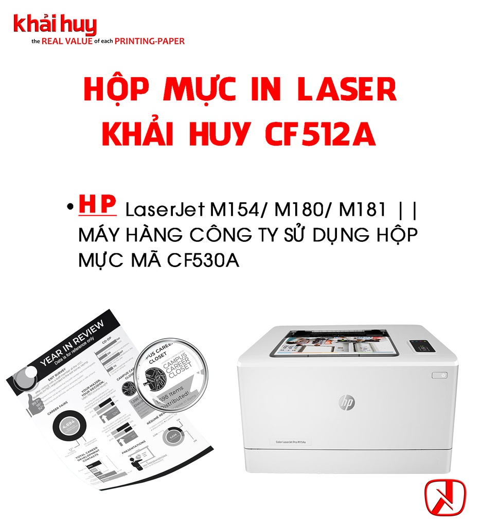 HỘP MỰC IN LASER KHẢI HUY CF512A