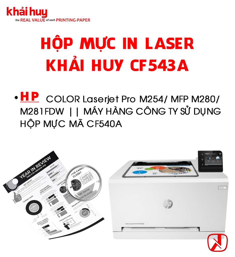 HỘP MỰC IN LASER KHẢI HUY CF543A