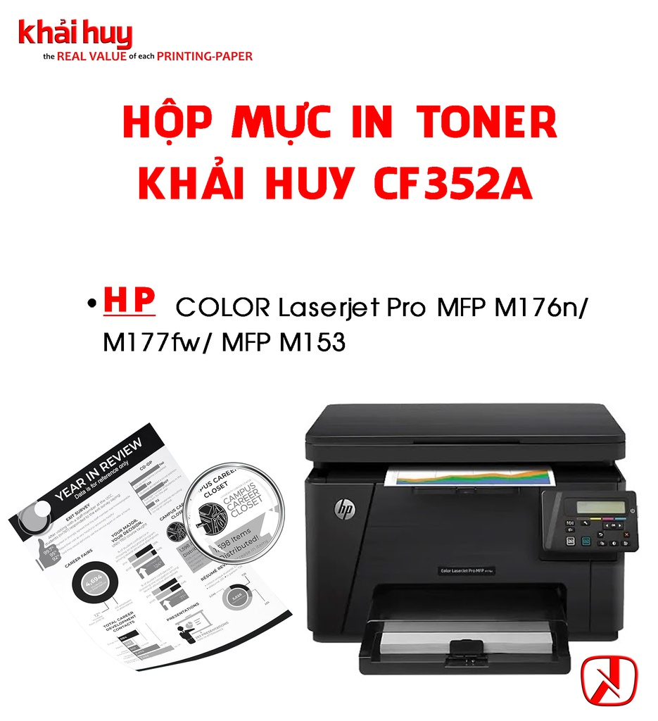 HỘP MỰC IN TONER KHẢI HUY CF352A