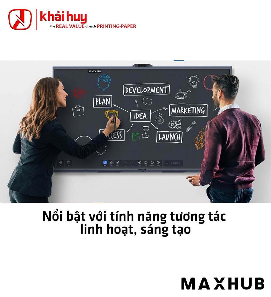 MÀN HÌNH TƯƠNG TÁC DOANH NGHIỆP MAXHUB V7550