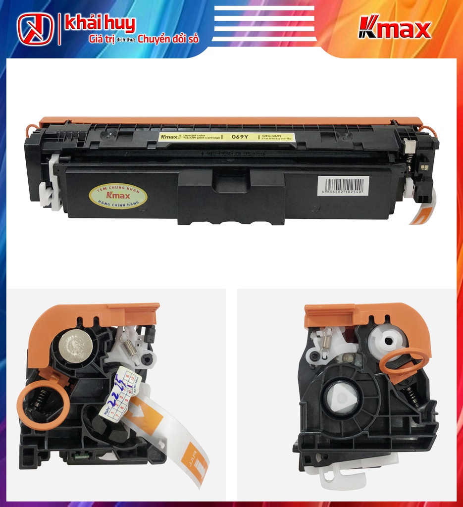 HỘP MỰC IN LASER KMAX CRG-069Y (CÓ CHIP)