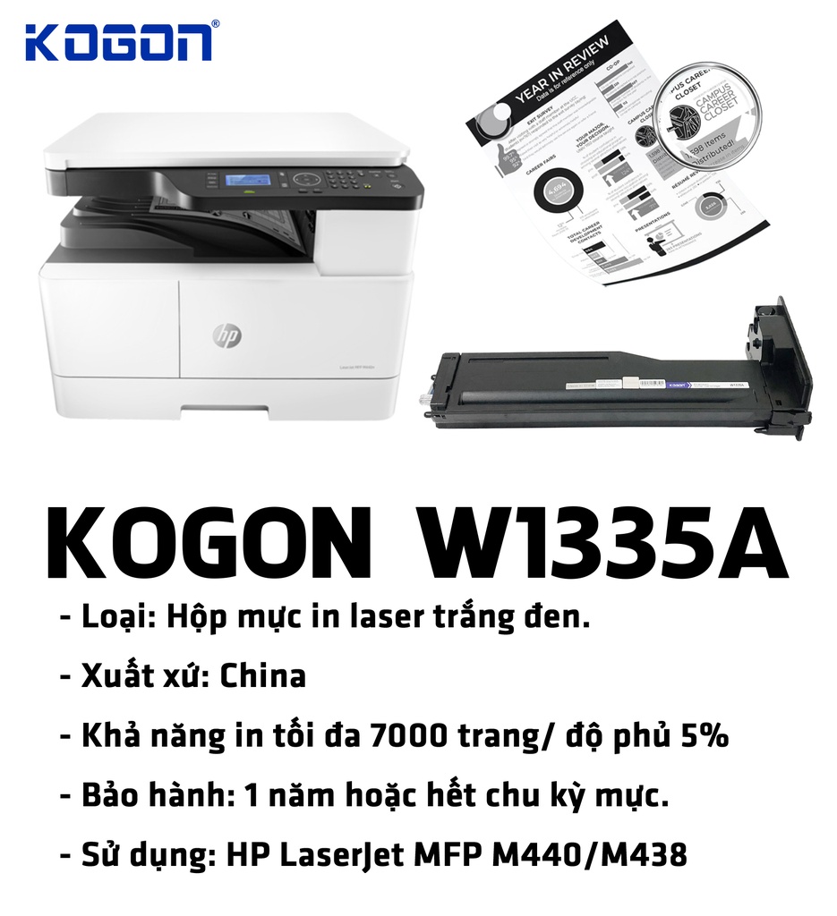 HỘP MỰC IN TONER KOGON W1335A