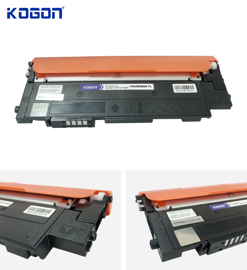 Hộp mực in laser KOGON W2092A (0.7K, yellow, có chíp) - Dùng cho máy 150a/ 178nw
