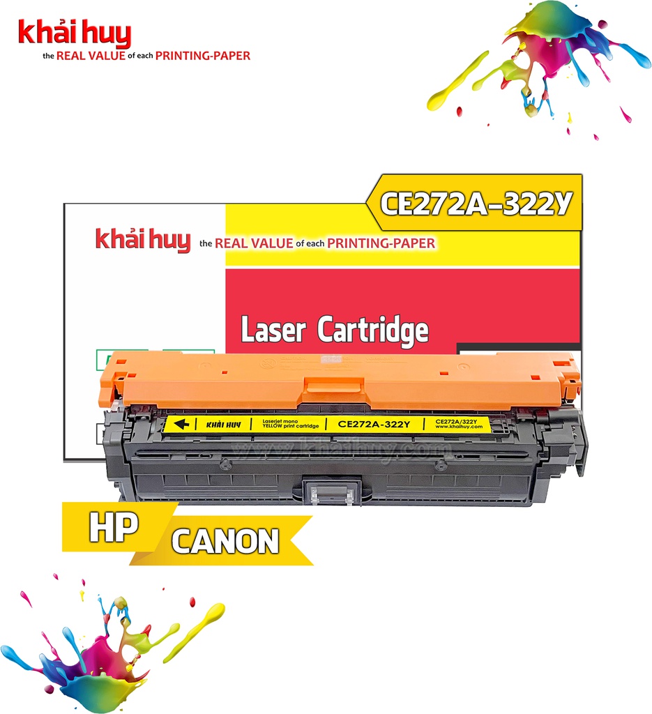 HỘP MỰC IN LASER KHẢI HUY CE272A/ 322Y