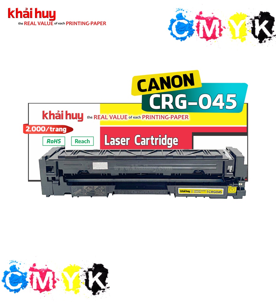 HỘP MỰC IN LASER KHẢI HUY CRG-045Y