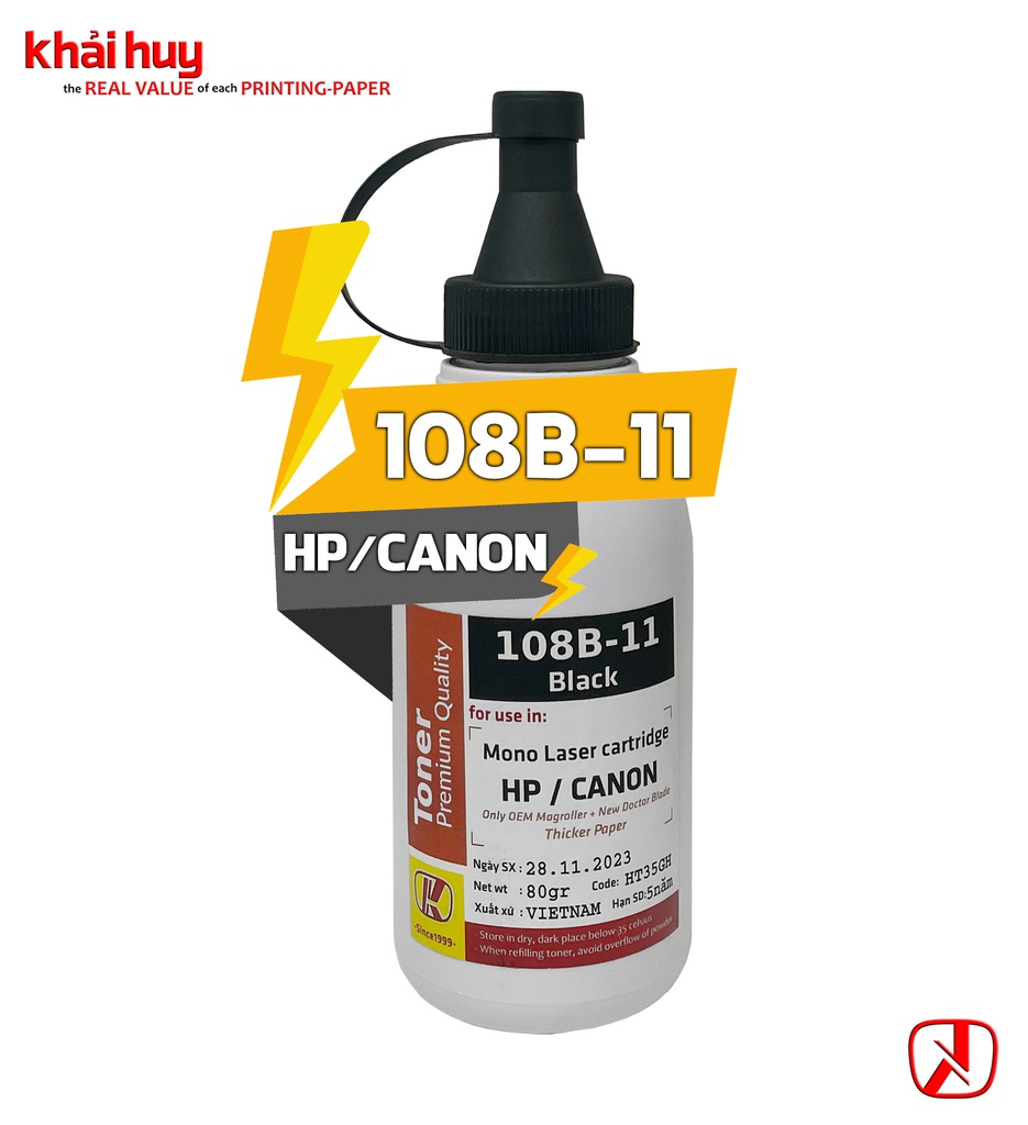 CHAI MỰC NẠP BỘT KHẢI HUY 108B-11