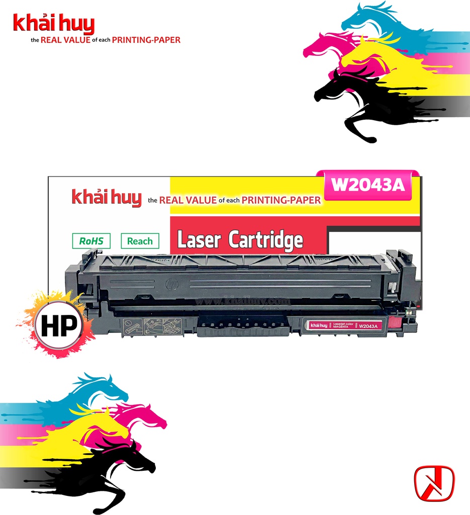 HỘP MỰC IN LASER KHẢI HUY W2043A (CÓ CHIP)