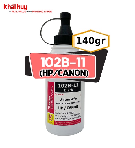[MNAPLSR155/4] CHAI MỰC NẠP BỘT KHẢI HUY 102B-11