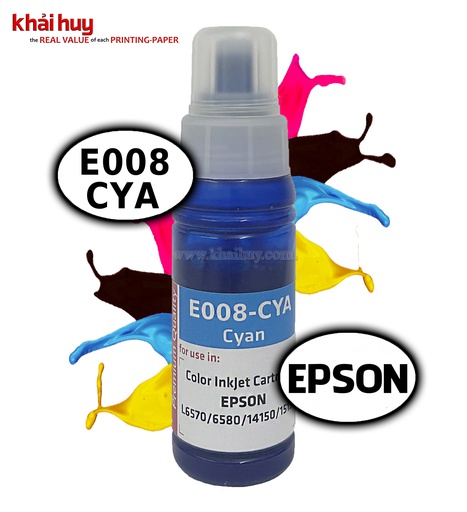 [MNAPPHU152/74] MỰC NẠP NƯỚC KHẢI HUY PIGMENT- EPSON 008 CYAN
