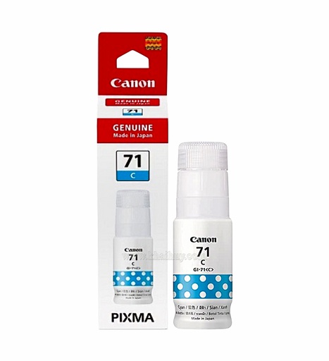 [MNAPPHU1561/72] MỰC NẠP IN PHUN CANON GI-71C (CHÍNH HÃNG)