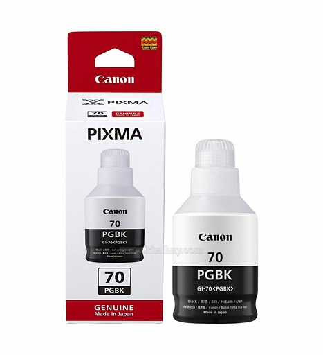 [MNAPPHU1561/63] MỰC NẠP IN PHUN CANON GI-70PGBK (CHÍNH HÃNG)